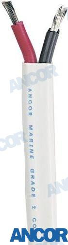 250'  Duplex Cable 12/2 AWG (2x3mm²) Whi