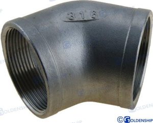 45º ELBOW BANDED  AISI 316  1-1/4