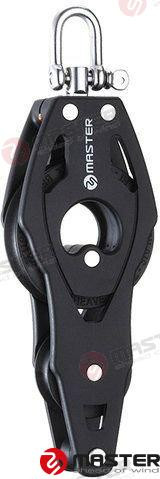 57MM SINGLE FIDDLE/BECKET/ SWIVEL SHACKL