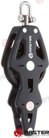 60MM SINGLE FIDDLE/BECKET/ SWIVEL SHACKL