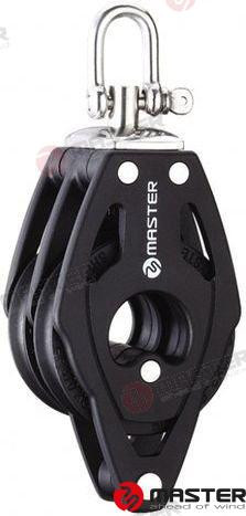 75MM DOUBLE/BECKET/SWIVEL SHACKLE BLOCK