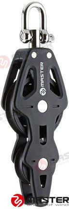 90MM SINGLE FIDDLE/BECKET/ SWIVEL SHACKL