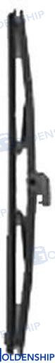 BLACK PVC WIPER BLADE 406MM