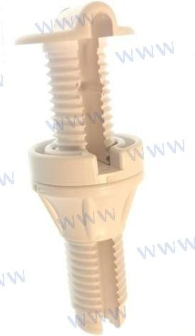 CEA CAP BULHEAD PASS-THRU WHITE