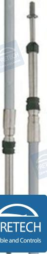 ENGINE CONTROL CABLE 4300C SS 47-14.33 m