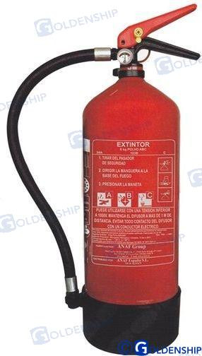 FIRE EXTINGUISHERS 6 KG.  ABC
