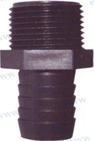 HOSE ADAPTER 1/2" NPT.