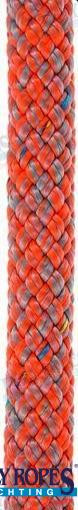 POLY-BRAID-32 8MM. GREY/ORANGE (150 M)