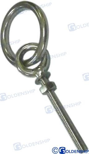 SS RING EYE BOLT M6X80MM