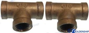 TEE BANDED AISI 316 3/8 (2)