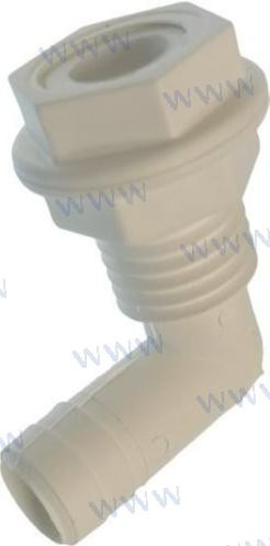 THRU HULL SCUPPER 90º FOR 19 MM. HOSE