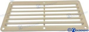VENTILATOR ABS 225 x 123mm WHITE