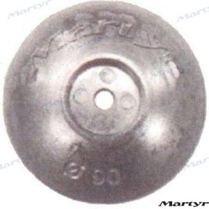 ZINC RUDDER ANODE 140 MM